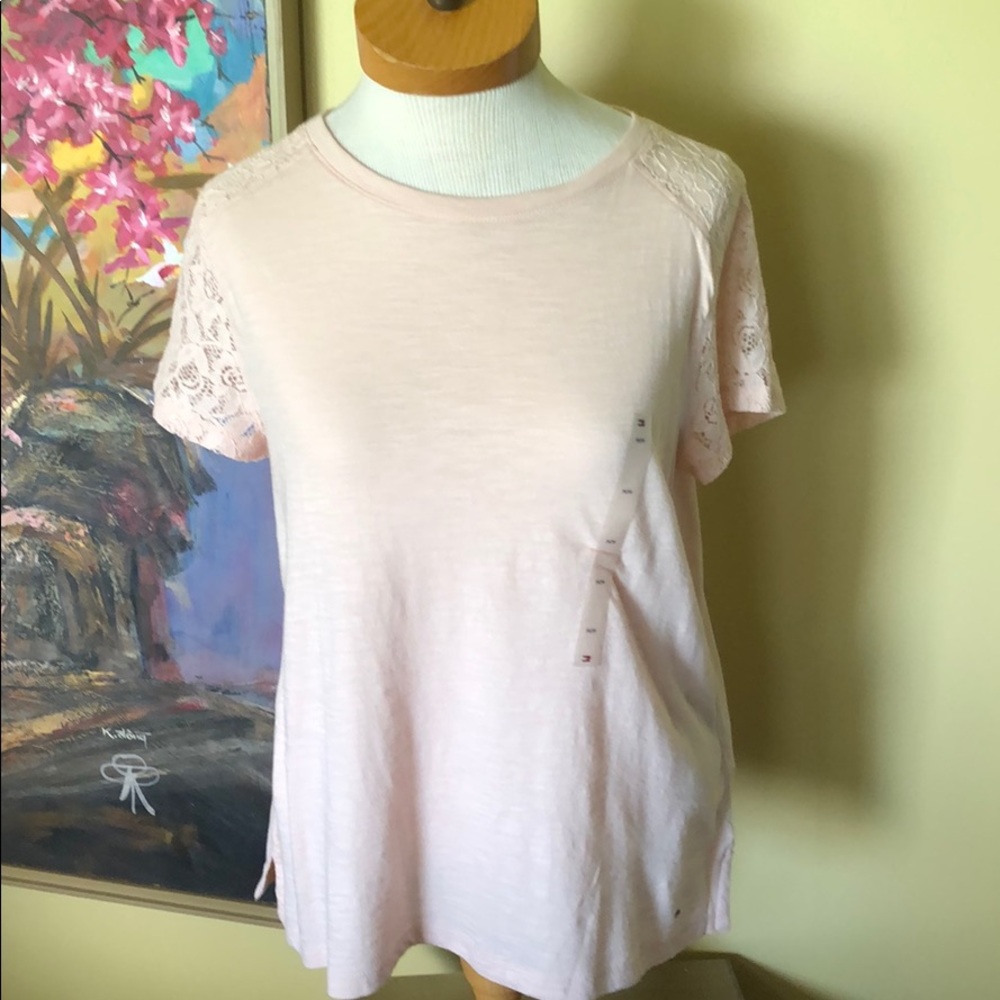 NWT Tommy Hilfiger Pink T-shirt Sz. S/P